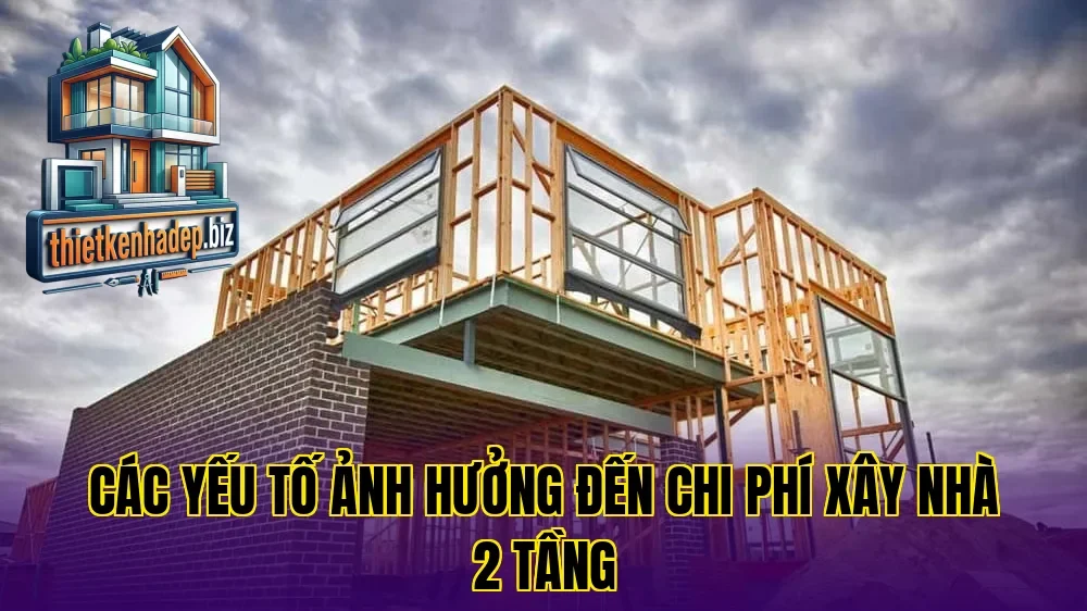 Các yếu tố ảnh hưởng đến chi phí xây nhà 2 tầng