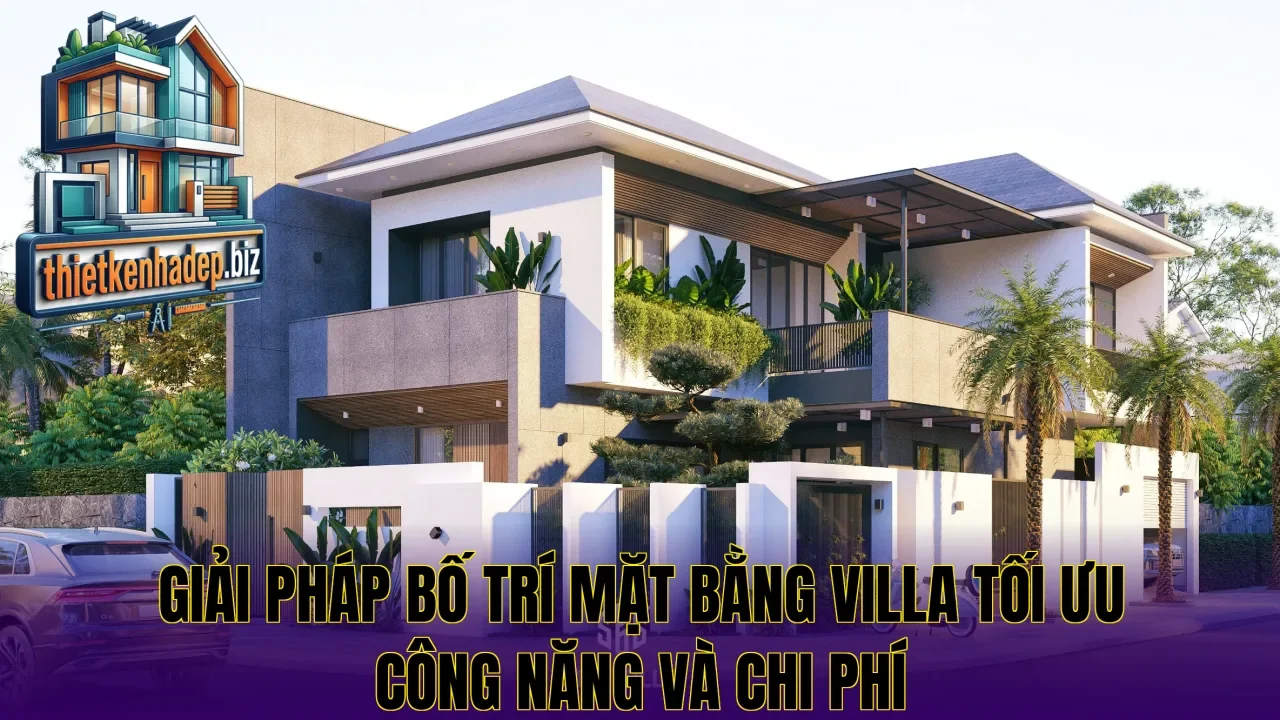 Giải pháp bố trí mặt bằng villa tối ưu công năng và chi phí