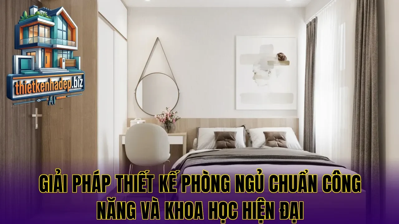 Giải pháp thiết kế phòng ngủ chuẩn công năng và khoa học hiện đại