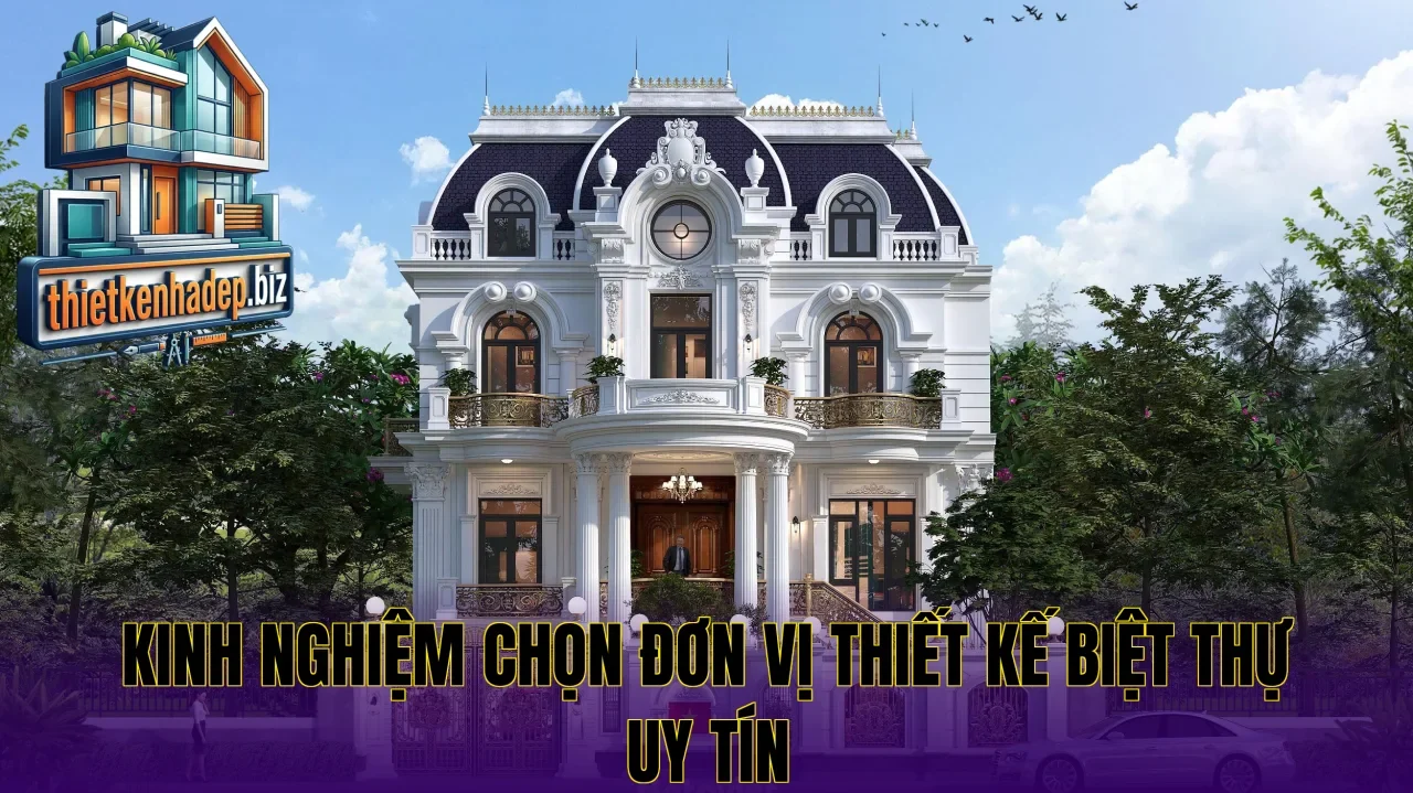 Kinh nghiệm chọn đơn vị thiết kế biệt thự uy tín