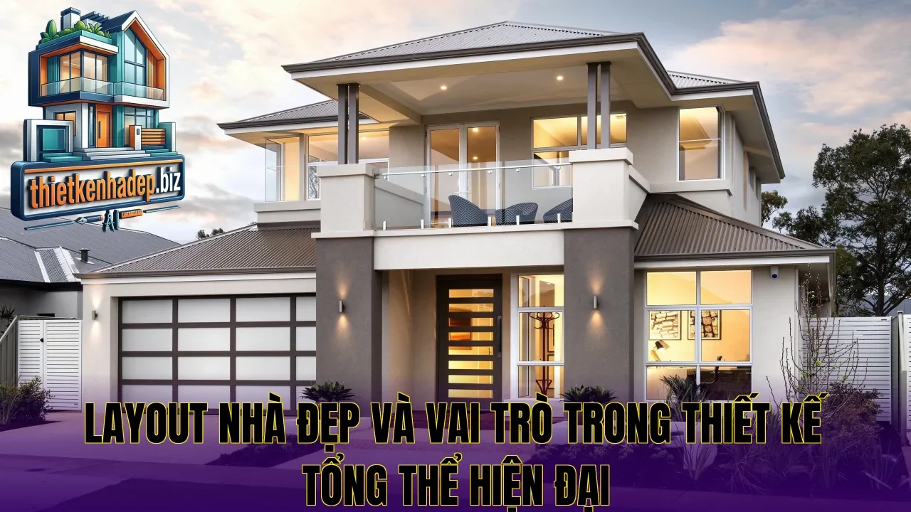 Layout nhà đẹp và vai trò trong thiết kế tổng thể hiện đại