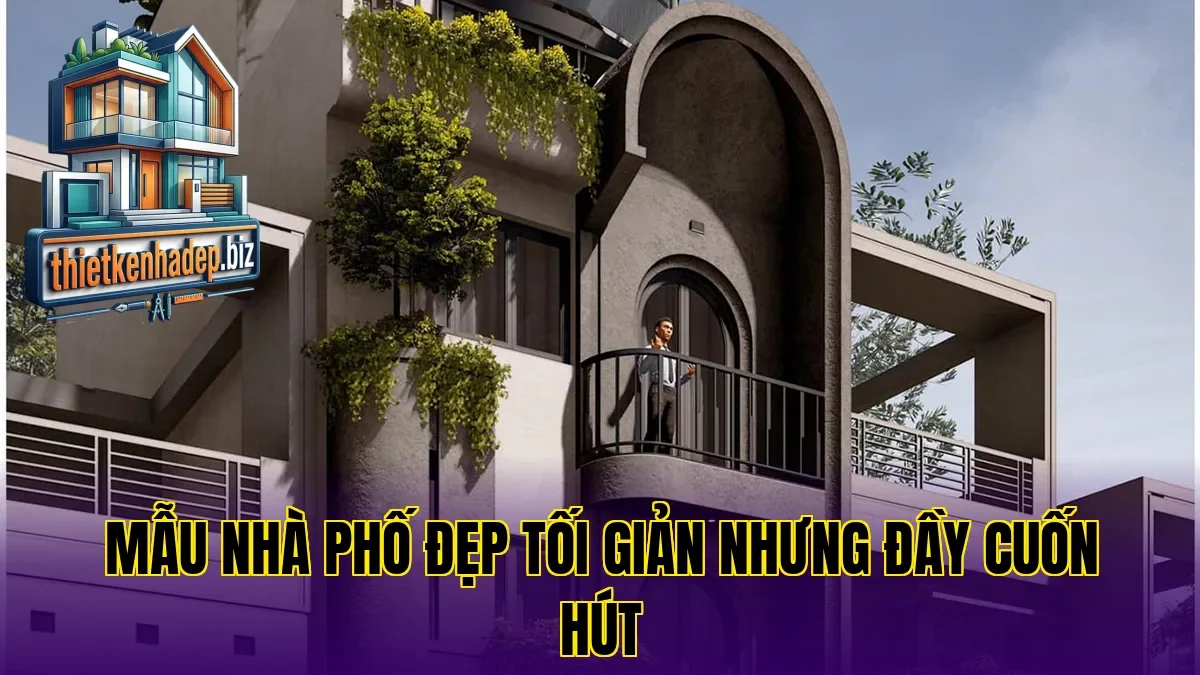 Mẫu nhà phố đẹp tối giản nhưng đầy cuốn hút
