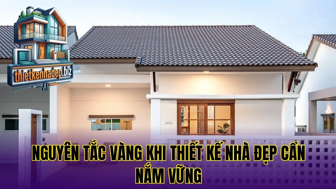 Nguyên tắc vàng khi thiết kế nhà đẹp cần nắm vững