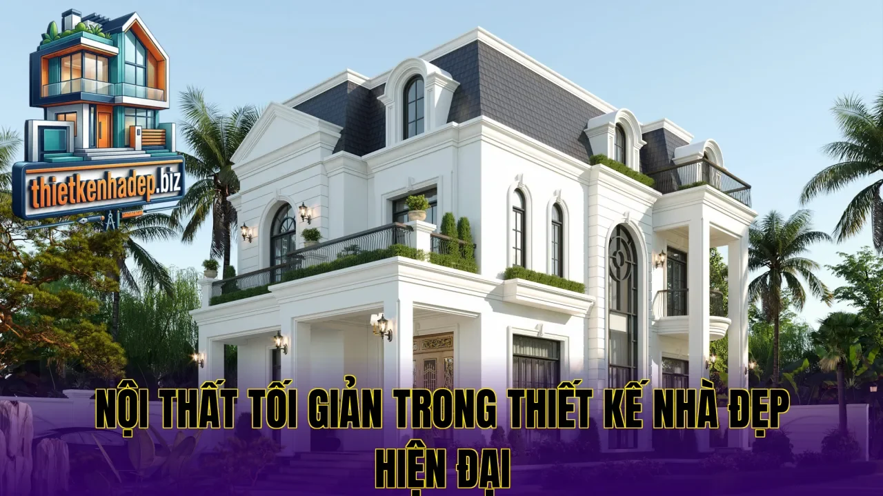 Nội thất tối giản trong thiết kế nhà đẹp hiện đại