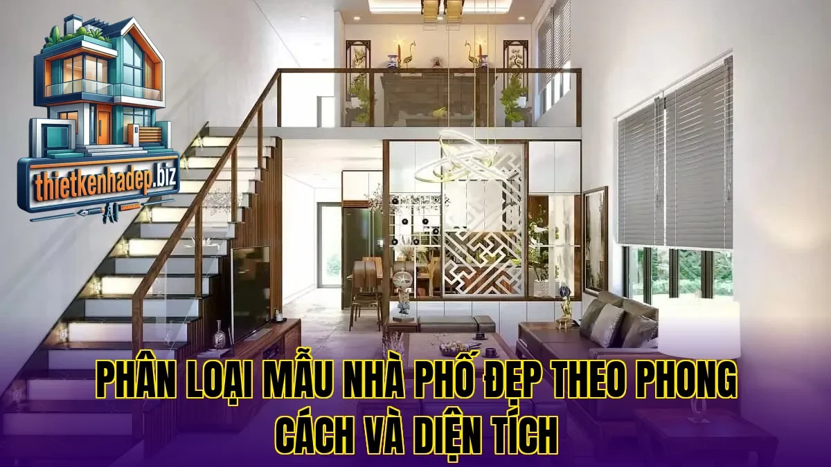 Phân loại mẫu nhà phố đẹp theo phong cách và diện tích