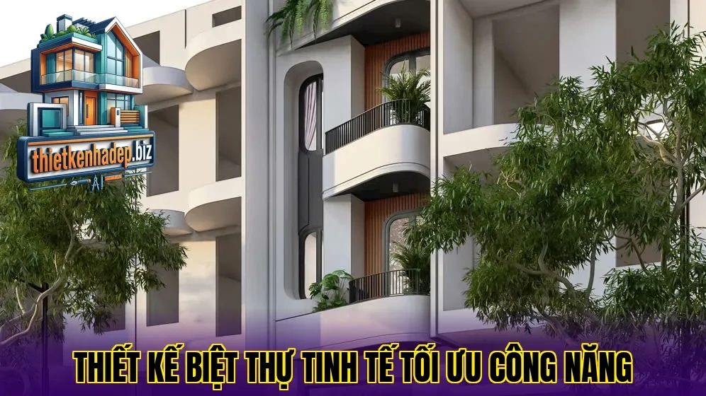 Thiết kế biệt thự tinh tế tối ưu công năng