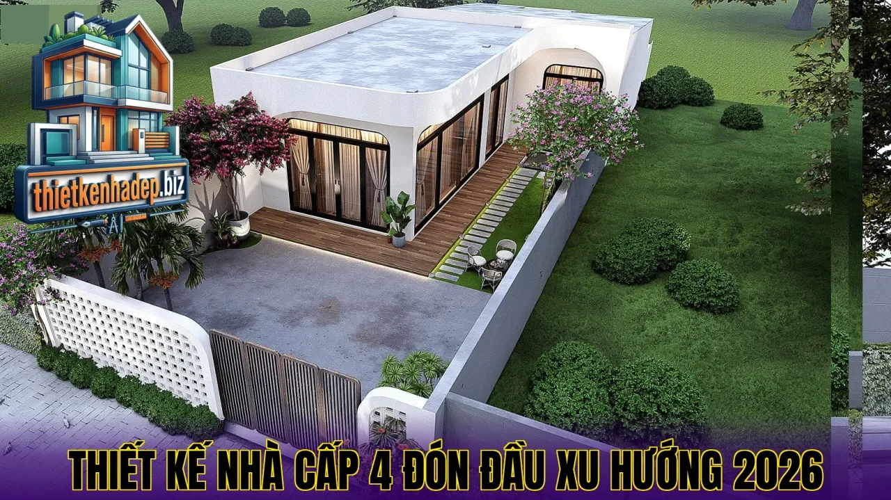 Thiết kế nhà cấp 4 đón đầu xu hướng 2026