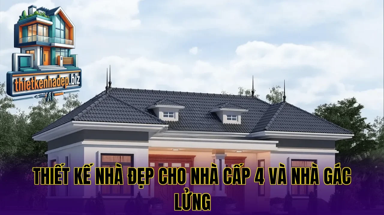 Thiết kế nhà đẹp cho nhà cấp 4 và nhà gác lửng