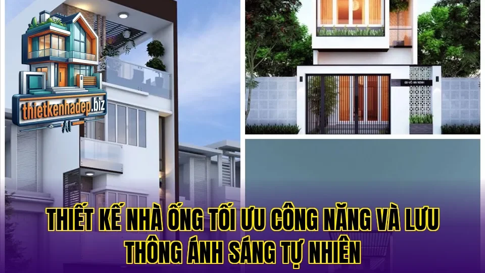 Thiết kế nhà ống tối ưu công năng và lưu thông ánh sáng tự nhiên