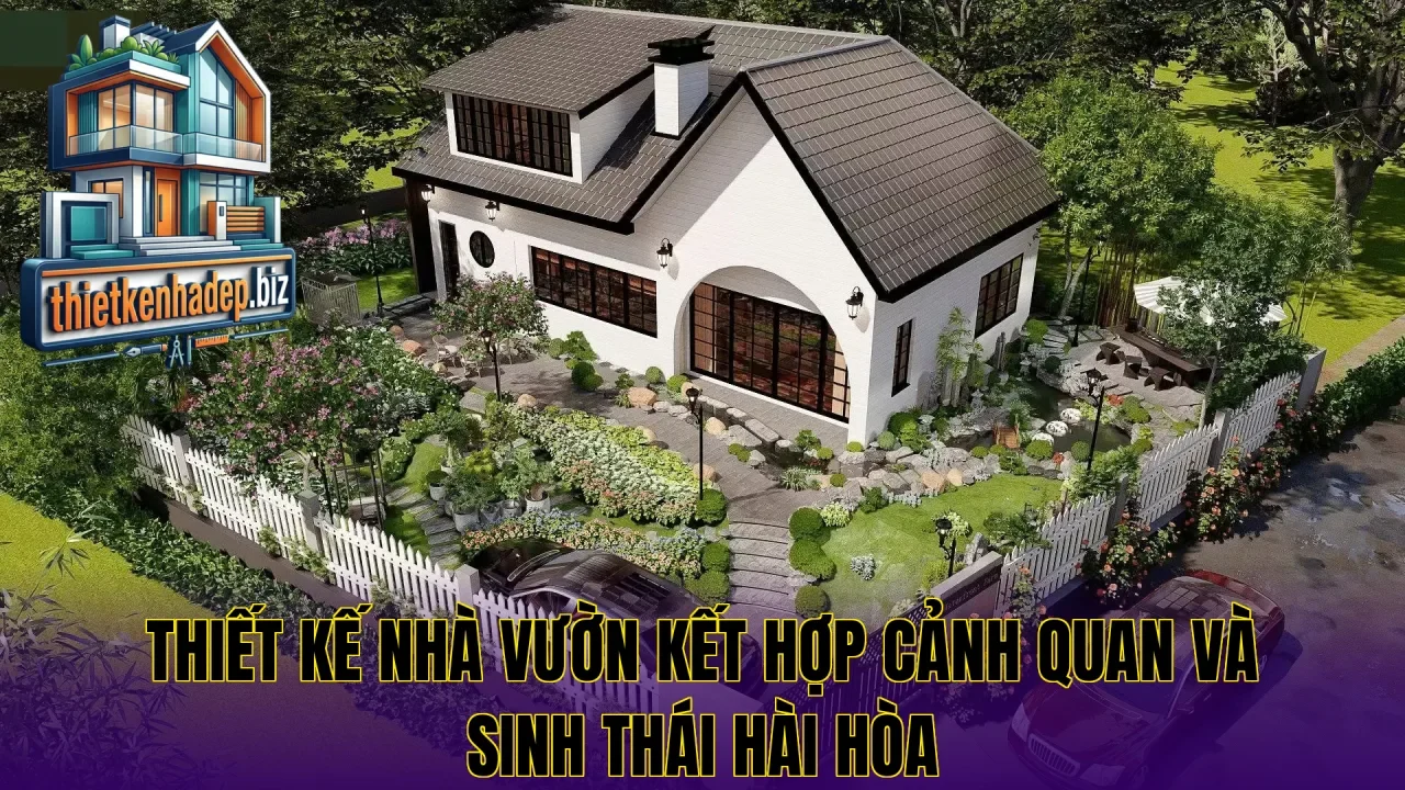 Thiết kế nhà vườn kết hợp cảnh quan và sinh thái hài hòa
