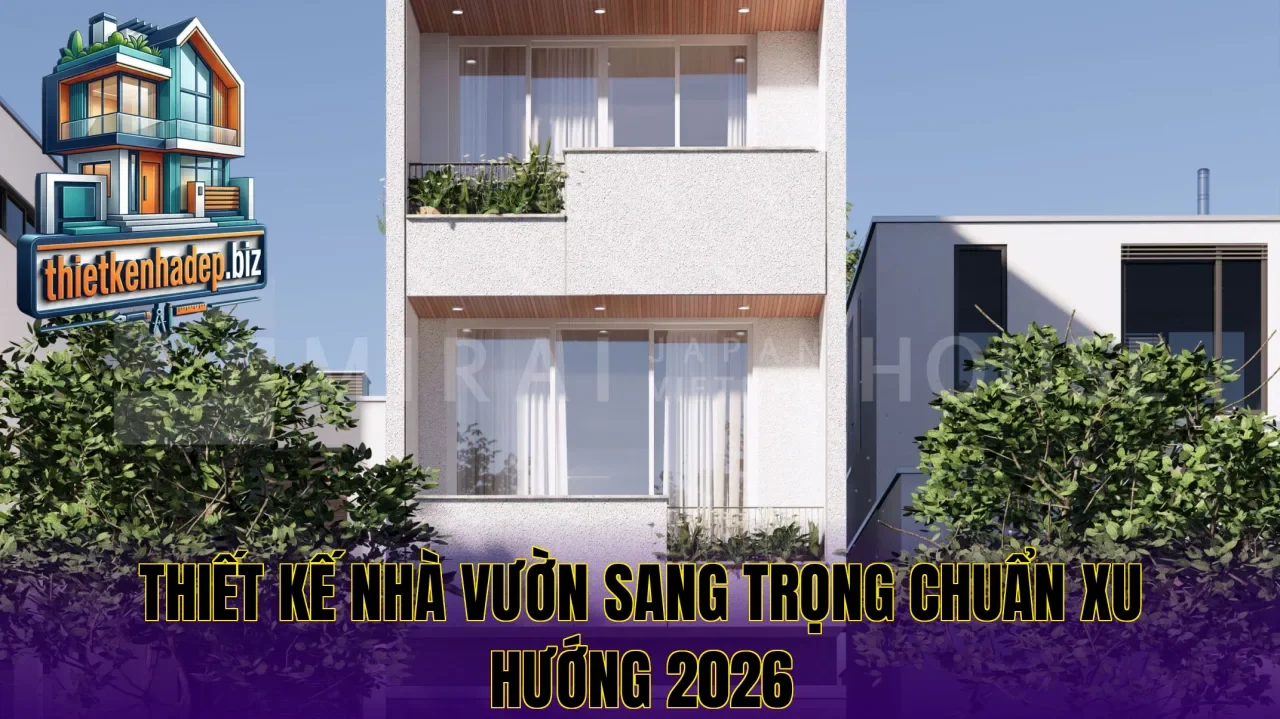 Thiết kế nhà vườn sang trọng chuẩn xu hướng 2026