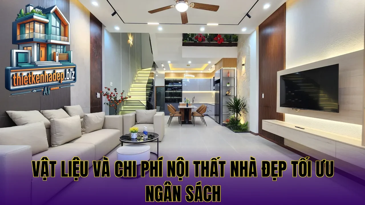 Vật liệu và chi phí nội thất nhà đẹp tối ưu ngân sách