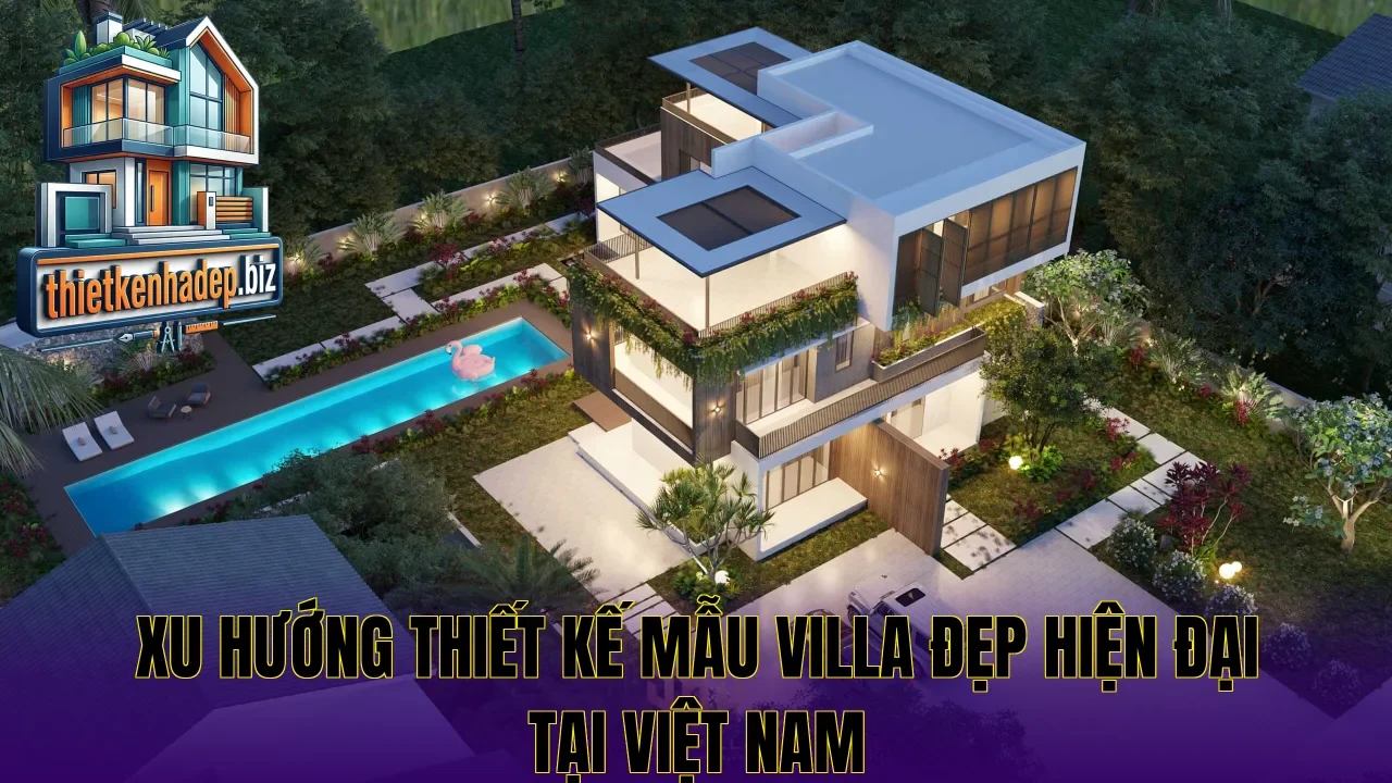 Xu hướng thiết kế mẫu villa đẹp hiện đại tại Việt Nam