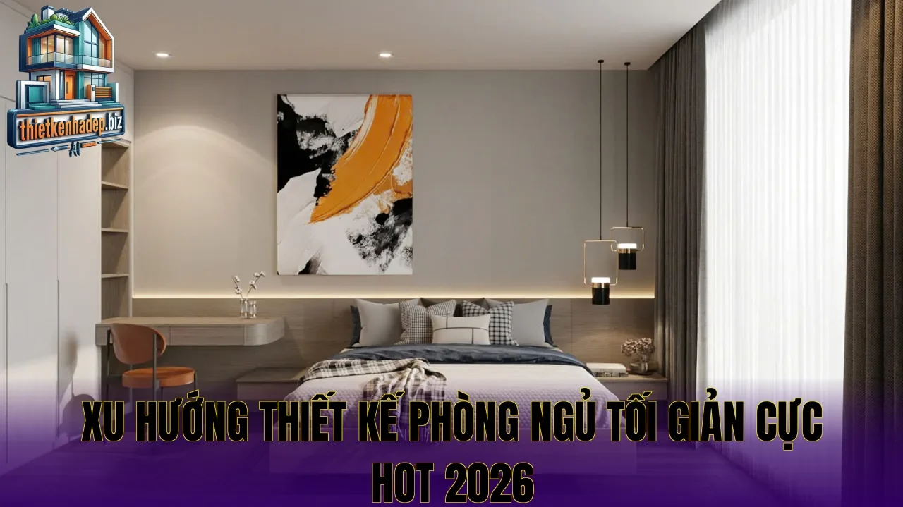 Xu hướng thiết kế phòng ngủ tối giản cực hot 2026