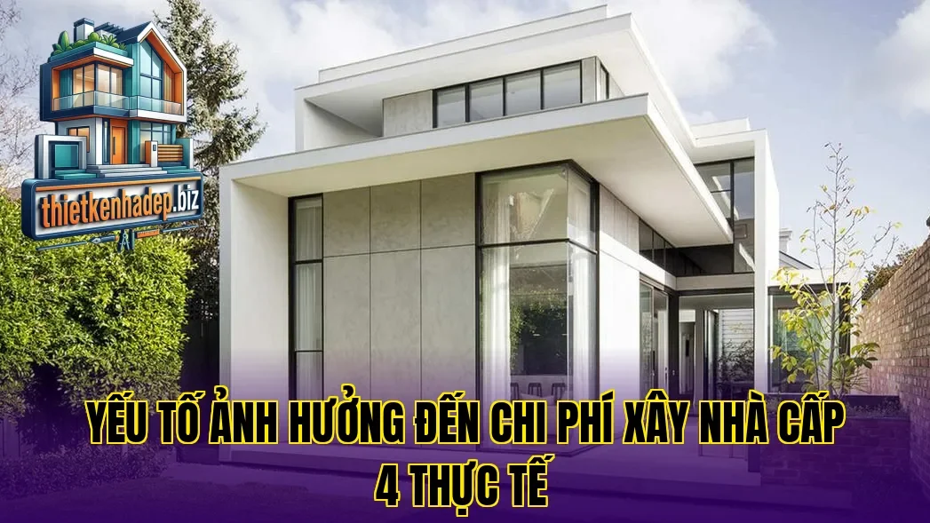 Yếu tố ảnh hưởng đến chi phí xây nhà cấp 4 thực tế