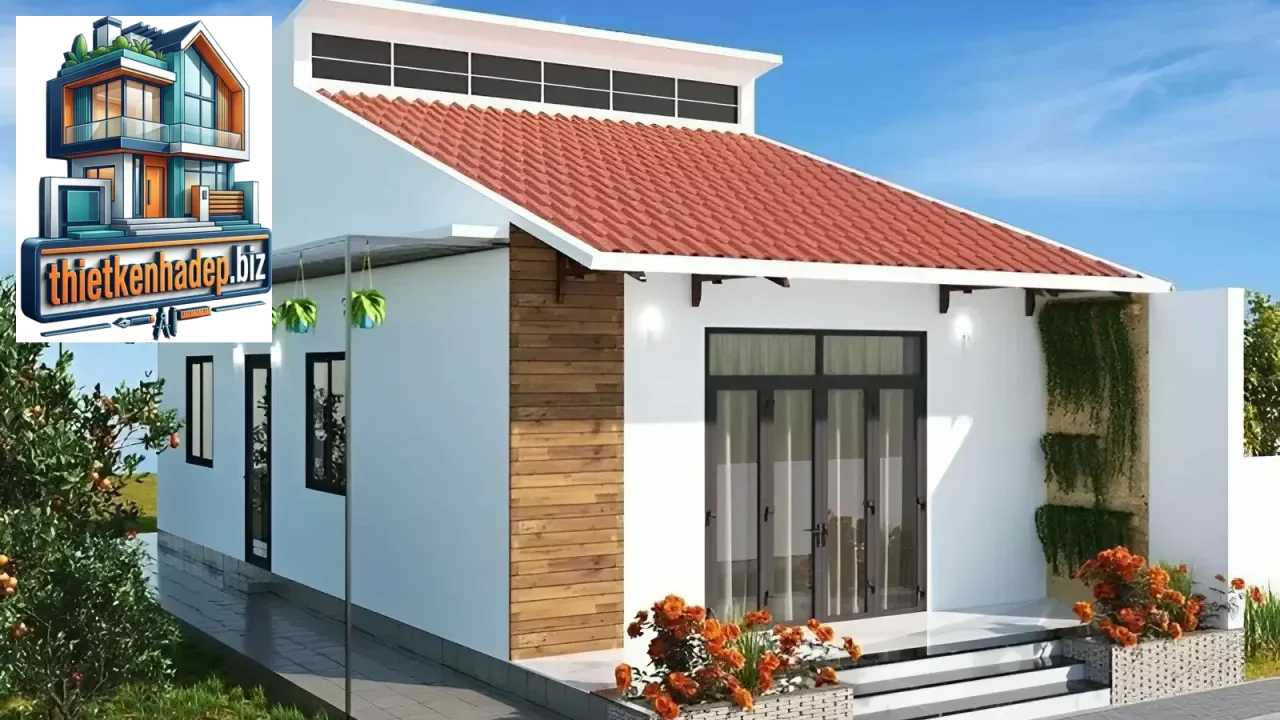 Mẫu nhà cấp 4 nông thôn hiện đại, đơn giản